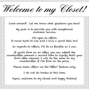 Welcome to My Closet